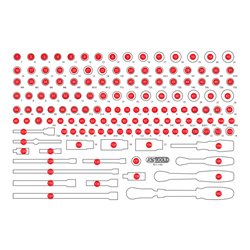 KS Tools Leere Schaumstoffeinlage zu 811.1142