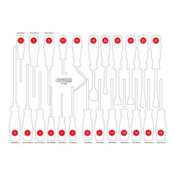 KS Tools Leere Schaumstoffeinlage zu 811.3024