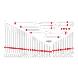 KS Tools Leere Schaumstoffeinlage zu 813.0053