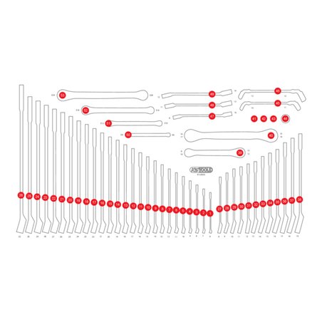 KS Tools Leere Schaumstoffeinlage zu 813.0053