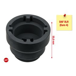 KS Tools 3/4 Zoll Nutmuttern-Schlüssel mit 4 Zapfen für DAF, Innenzapfen D. 50 mm