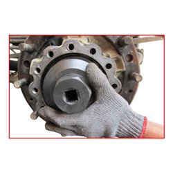 KS Tools 3/4 Zoll Nutmuttern-Schlüssel mit 6 Zapfen für Mercedes und MAN