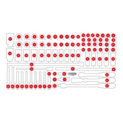 KS Tools Leere Schaumstoffeinlage zu 813.0085