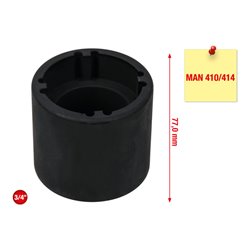 KS Tools 3/4 Zoll Nutmuttern-Schlüssel mit 4 Zapfen für MAN, Innenzapfen D. 53 mm