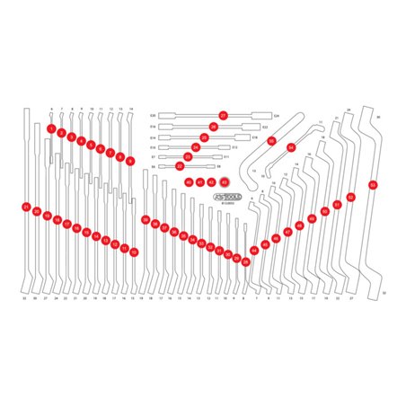KS Tools Leere Schaumstoffeinlage zu 813.0055
