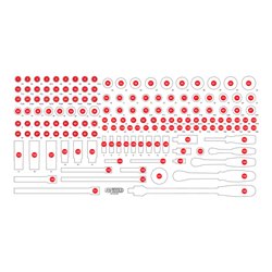 KS Tools Leere Schaumstoffeinlage zu 813.0156
