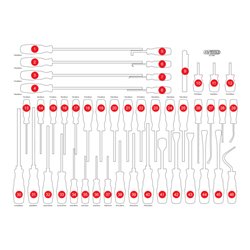 KS Tools Leere Schaumstoffeinlage zu 821.0046