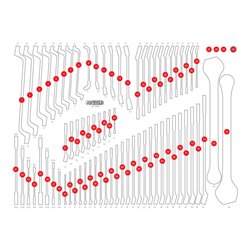 KS Tools Leere Schaumstoffeinlage zu 821.0076