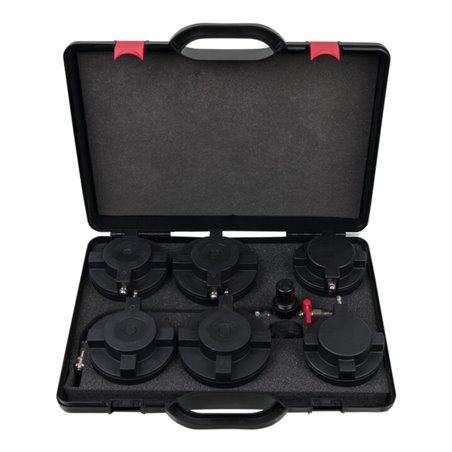 KS Tools LKW Turbolader-Ladeluft-System-Prüfkoffer-Satz, 7-tlg