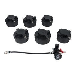 KS Tools LKW Turbolader-Ladeluft-System-Prüfkoffer-Satz, 7-tlg