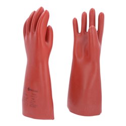 KS Tools Elektriker-Schutzhandschuh mit mechanischen und thermischen Schutz, Größe 10, Klasse 0, rot 10117.0007