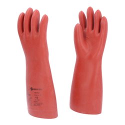 KS Tools Elektriker-Schutzhandschuh mit mechanischen und thermischen Schutz, Größe 10, Klasse 3, rot 10117.0013