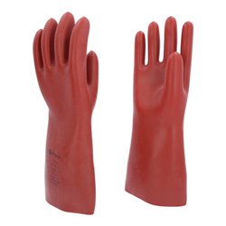 KS Tools Elektriker-Schutzhandschuh mit mechanischen und thermischen Schutz, Größe 12, Klasse 0, rot 12117.0009