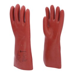 KS Tools Elektriker-Schutzhandschuh mit mechanischen und thermischen Schutz, Größe 12, Klasse 0, rot 12117.0009