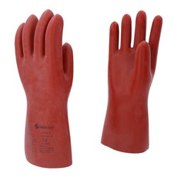 KS Tools Elektriker-Schutzhandschuh mit mechanischen und thermischen Schutz, Größe 12, Klasse 3, rot 12117.0098
