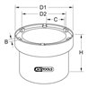 KS Tools Nutmuttern-Schlüssel für Differential, Hinterachse