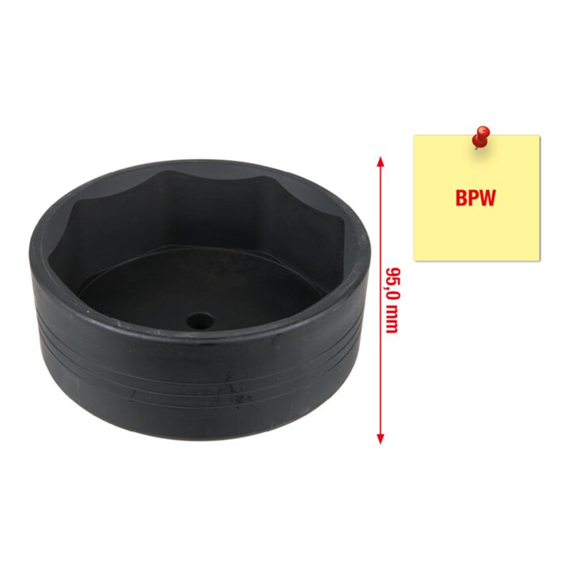 KS Tools Achsmuttern-Schlüssel für BPW, 8-kant, 120 mm