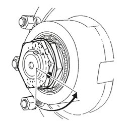 KS Tools Achsmuttern-Schlüssel für SAF 85 mm, D. 118 mm