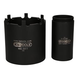 KS Tools Nutmuttern-Schlüssel-Satz mit Führungsrohr für Mercedes, D. 100 mm , 2-tlg