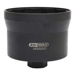 KS Tools Achsmuttern-Schlüssel mit Führungsbund für Iveco, 110 mm