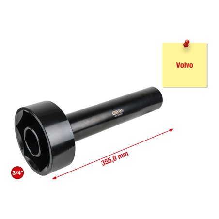 KS Tools Achsmuttern-Schlüssel mit Führungsrohr für Volvo