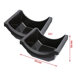 KS Tools Achsölwanne für LKW, Satz 2-tlg