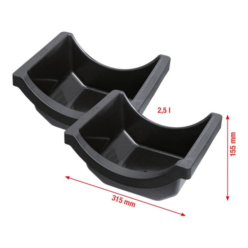 KS Tools Achsölwanne für LKW, Satz 2-tlg