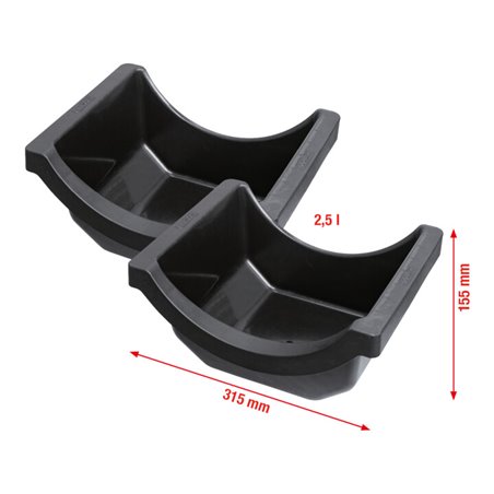 KS Tools Achsölwanne für LKW, Satz 2-tlg