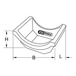 KS Tools Achsölwanne für LKW, Satz 2-tlg