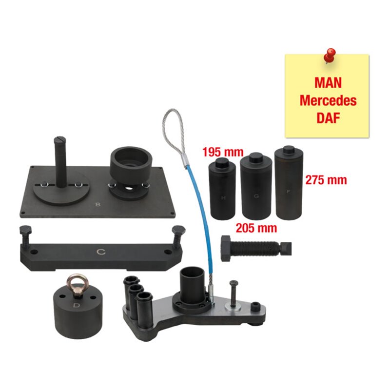 KS Tools Getriebe-Montage- und Demontage-Satz für MAN / Mercedes ZF 16S, 8-tlg