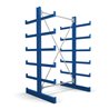 STIER Kragarmregal doppelseitig mit 5 Ebenen enzianblau