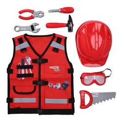 KS Tools Werkzeug-Weste für Kinder mit Sortiment, 9-tlg