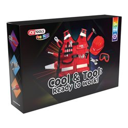 KS Tools Werkzeug-Weste für Kinder mit Sortiment, 9-tlg