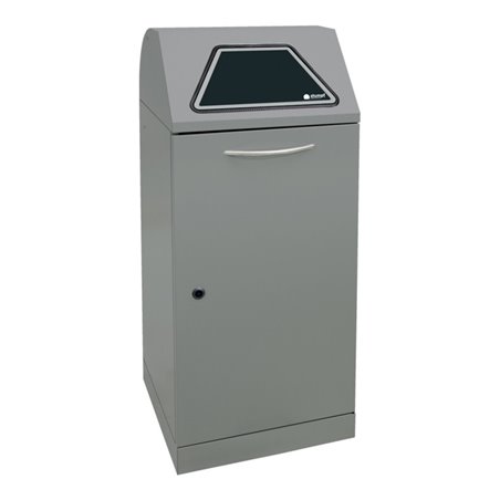 Stumpf Sortsystem Modul-Vario 120, graualu-struktur, verzinkter Innenbehälter, 120 Liter