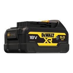 DEWALT 18 Volt / 5 Ah XR Ersatz-Akku mit speziellem Gehäuseschutz gegen Säuren und Chemikalen DCB184G-XJ