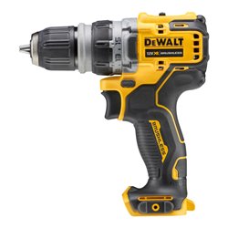 DEWALT 12 Volt Akku-Bohrschrauber mit 4 werkzeuglos wechselbaren Werkzeug-Aufnahmen (Basisversion) DCD703NT-XJ