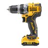 DEWALT 12 Volt / 3 Ah Akku-Bohrschrauber mit 4 werkzeuglos wechselbaren Werkzeug-Aufnahmen DCD703L2T-QW