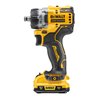 DEWALT 12 Volt / 3 Ah Akku-Bohrschrauber mit 4 werkzeuglos wechselbaren Werkzeug-Aufnahmen DCD703L2T-QW