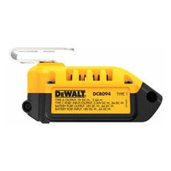DEWALT Kombi-Ladegerät mit Powerbank-Funktion für 18 Volt XR und XR Flexvolt-Akkus DCB094K-QW