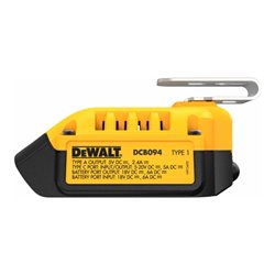 DEWALT Kombi-Ladegerät mit Powerbank-Funktion für 18 Volt XR und XR Flexvolt-Akkus DCB094K-QW