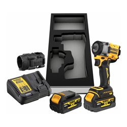 DEWALT 18V XR Akku-Schlagschrauber 3/8' (bürstenlos), max. 406 Nm, inkl. 2x G-Akku (18 Volt / 5 Ah) DCF923P2G-QW