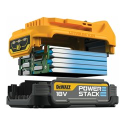 DEWALT 18V XR Powerstack Ersatz-Akku, 1,7 Ah mit Pouch-Akku Technologie DCBP034-XJ