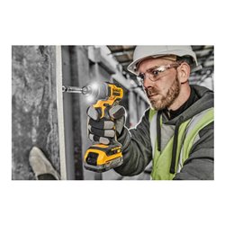 DEWALT 18V XR Akku-Schlagschrauber, 1/4' (bürstenlos), max. 192 Nm - Basisversion DCF840NT-XJ