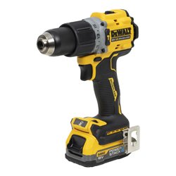 DEWALT 18V XR Akku-Schlagbohrschrauber (bürstenlos) inkl. 2x Powerstack Akku (18 Volt / 1,7 Ah) mit Pouch-Akku Technologie DCD80
