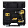 DEWALT 18V XR Akku-Schlagbohrschrauber (bürstenlos) inkl. 2x Powerstack Akku (18 Volt / 1,7 Ah) mit Pouch-Akku Technologie DCD80