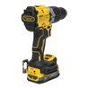 DEWALT 18V XR Akku-Schlagbohrschrauber (bürstenlos) inkl. 2x Powerstack Akku (18 Volt / 1,7 Ah) mit Pouch-Akku Technologie DCD80
