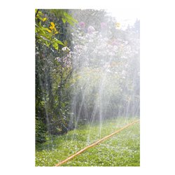 GARDENA Schlauch-Regner, orange, komplett mit Armaturen, Länge 15 m