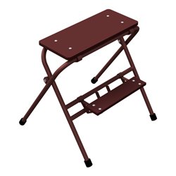 Schake Arbeitstritt, lackiert, 2 Stufen, Breite: 0,60 m Höhe: 0,70 m