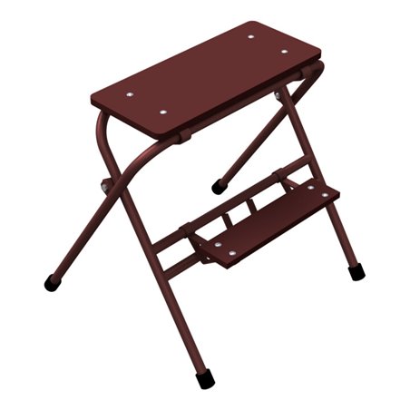 Schake Arbeitstritt, lackiert, 2 Stufen, Breite: 0,60 m Höhe: 0,70 m