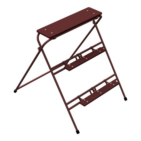 Schake Arbeitstritt, lackiert, 3 Stufen, Breite: 1,00 m Höhe: 1,20 m